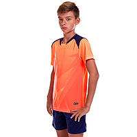 Форма футбольная детская Lingo LD-M8627B размер XS цвет оранжевый-темно-синий kl