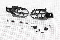 Подножки передние + пружины кт 4шт, ЧЕРНЫЙ