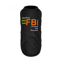 Борцовка Pet Fashion «FBI» для собак, размер M, черная LE 157824-99