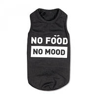 Борцовка Pet Fashion «No food-no mood» для собак, размер XS2, черная LE 158062-99
