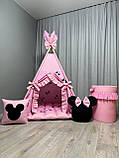Вігвам для дівчинки Міккі Маус БОНБОН Повний комплект, дитячий вігвам, дитячий намет, дитяча палатка, вігвам для дітей, вігвам, фото 2