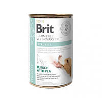 Влажный корм Brit GF VetDiet Struvite для собак, при мочекаменной болезни, индейка и горошек, 400 г LE