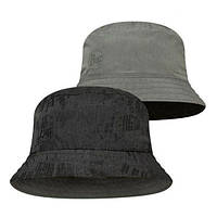 Двусторонняя панама Buff Travel Bucket Hat, S/M (Gline Black/Grey)