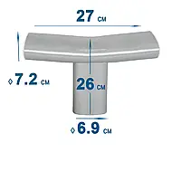 Т-подібний з'єднувач (шарнір) у зборі Intex 11450 (з'єднувач 11450, фіксатор 11656 2 шт.) для круглих басейнів