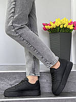 Кросівки жіночі "ШКІРА " 8 пар у ящику чорного кольору 36-41, фото 4