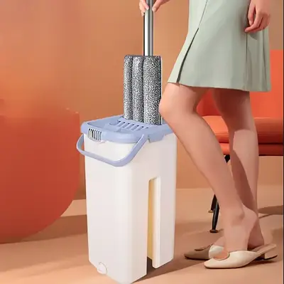 УЦЕНКА! Швабра-лентяйка 5л Hand Free Cleaning Mop 2 в 1 (Нет пробок 693)