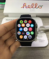 Чоловічі Apple watch H13 Ultra+ (plus) 1Gb власної пам’яті Смарт годинник Чорний