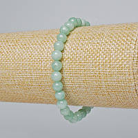 Браслет Амазоніт натуральний камінь гладка кулька d-6мм+- L-18см+- (стрейч) купити біжутерію гуртом