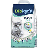 Наполнитель Biokats Bianco Fresh для кошачьего туалета бентонитовый, 5 кг LE 139299-99