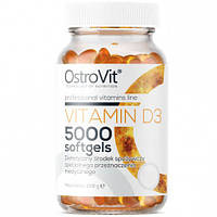 Вітаміни та мінерали OstroVit Vitamin D 5000 IU, 250 капсул EXP