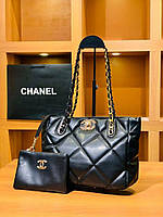 Chanel большая шоппер черная new