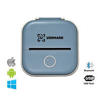 Принтер чеков UKRMARK P02BL Bluetooth, голубой (00936) a