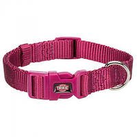 Ошейник Trixie Premium для собак, нейлон, S: 25 40 см/15 мм, ярко-розовый LE 144650-99