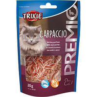 Лакомство Trixie Premio Carpaccio для кошек, с уткой и рыбой, 20 г LE 141604-99