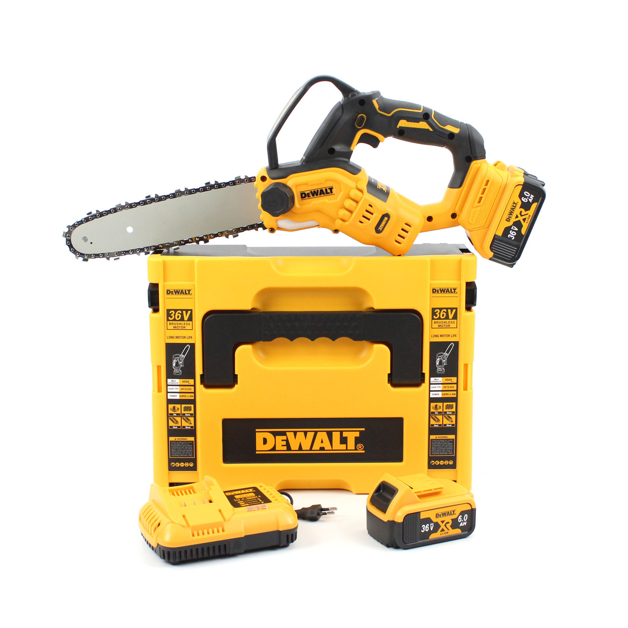 Акумуляторна пила Dewalt DCS272N (36V, 6AH, шина 30 см) з автоматичним мастилом ланцюга Деволт