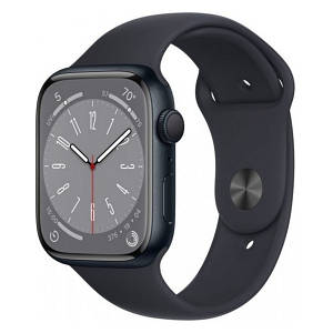 Смарт-годинник Apple Watch Series 8 GPS 45mm Midnight Aluminum Case with Midnight Sport Band (MNP13) (Вживаний)