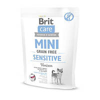 Сухой корм Brit Care GF Mini Sensitive для собак миниатюрных пород с чувствительным пищеварением, с олениной,