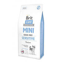 Сухой корм Brit Care GF Mini Sensitive для собак миниатюрных пород с чувствительным пищеварением, с олениной,