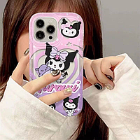 Милый силиконовый чехол Hello Kitty Kuromi на Iphone 14