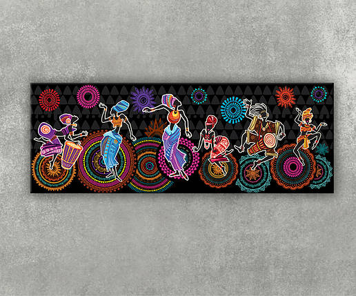 Картина Африканські Танці Екзотичний Декор на Стіну Стильний Подарунок Фешн Картина Мистецтво VE, фото 1