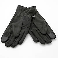 Мужские перчатки Sport с замком, Черные сенсорные перчатки флис, Sport перчатки топ