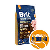 Сухой корм Brit Premium Dog Adult M для взрослых собак средних пород, с курицей, 8 кг LE 121406-99