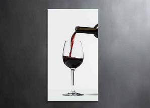 Картка Бокал з Червоним Вином Декор на Стіну Вино Наливається в Бокал Естетична Декорація VE, фото 3