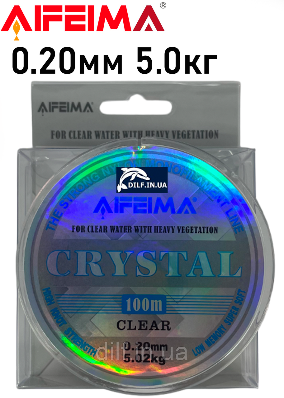 Волосінь нейлонова Feima Сrystal 100m (0.20мм 5.0кг) AIFEIMA