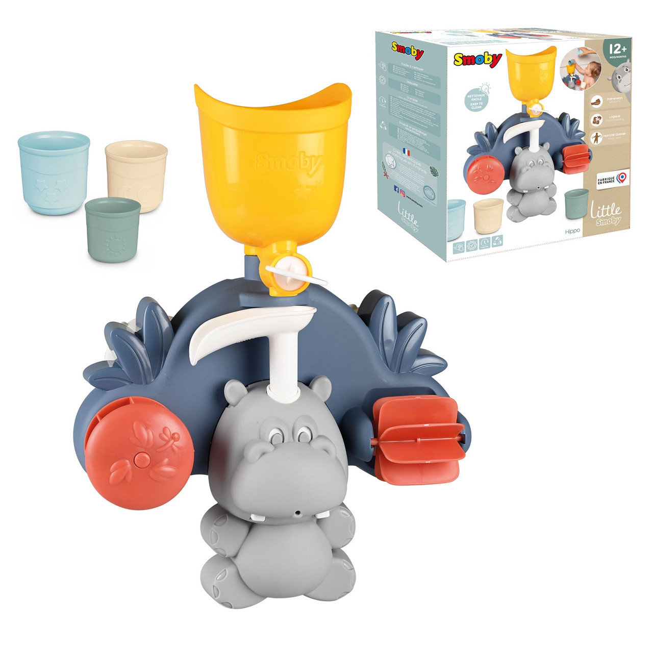 Іграшка для ванної Smoby Little Водяний млинок Бегемот (140405)
