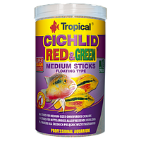 Сухой корм Tropical Cichlid Red & Green Medium Sticks для всех цихлид, 360 г (палочки) LE 138968-99