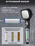 Нова насадка для душу високого тиску 4 режими з кнопкою ввімкнення SHOWER AND464, фото 6
