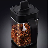 Набір для спецій з ложкою Seasoning bottle set XL-730, Баночки для спецій, Контейнер для зберігання 3 відсіки, фото 9