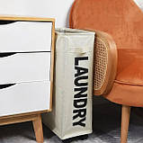 Тканинний кошик для білизни зі зручними ручками та принтом ROLLING BAG AND243, Органайзер для ванної, фото 9