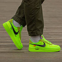 Кроссовки мужские Nike Air Force x Off White Green кроссовки найк аир форс мужские кросівки nike