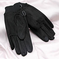 Мужские перчатки трикотаж, Сенсорные черные перчатки, Мужские теплые перчатки на заклепках топ