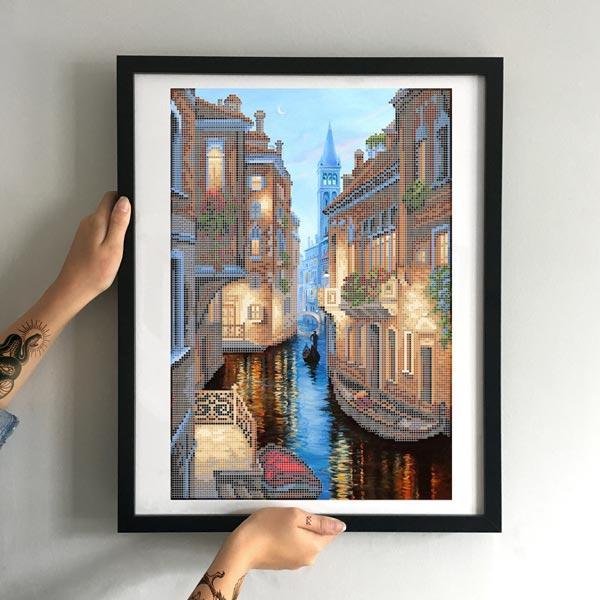 Схема картини Золота Підкова ЗПЛ-015 "Венеція" для вишивання бісером на шовку, фото 1