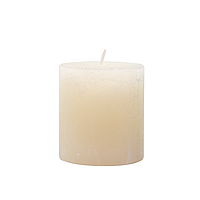 Свеча цилиндрическая Candlesense Decor Rustic 75*70 33 ч Молочно-белая