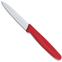 Нож кухонный Victorinox Standart 8см, серрейтор, красный