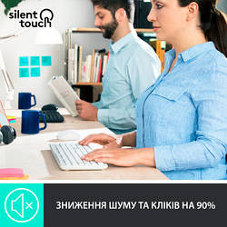 Комплект Logitech MK295 Silent UA Off-White 920-009824 smart