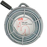 Трос сантехнічний для прочищення труб та каналізації Dali GQ-25S-5 (4.5м 8мм), фото 5