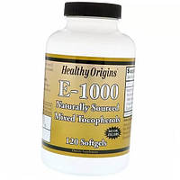 Витамин Е Смесь токоферолов Vitamin E-1000 Healthy Origins 120гелкапс (36354041) .Хит!