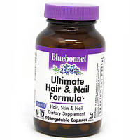 Витамины для волос и ногтей Ultimate Hair & Nail Formula Bluebonnet Nutrition 90вегкапс (36393046) .Хит!