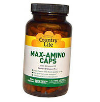 Аминокислоты с витамином В6 Country Life Max-Amino with Vitamin B-6 180 вегкапс (27124009) .Хит!