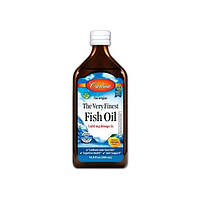 Омега 3 Carlson Labs Norwegian The Very Finest Fish Oil 16.9 fl oz 500 ml Natural Lemon Flavor .Хит!