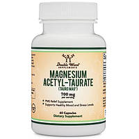 Микроэлемент Магний Double Wood Supplements Magnesium Acetyl-Taurate 700 mg 60 Caps .Хит!