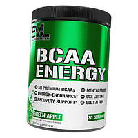Аминокислоты с кофеином и зеленым чаем для энергии BCAA Energy Evlution Nutrition 270г Зеленое яблоко