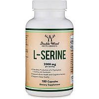 Серин Double Wood Supplements L-Serine 2000 mg (4 caps per serving) 180 Caps .Хит!