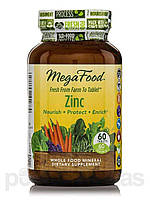 Цинк в таблетках, MegaFood, Zinc, 60 таблеток (3988) .Хит!