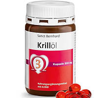 Масло криля Sanct Bernhard Omega-3 krill oil 500 МГ EPA 85 MG DHA 40 MG 90 Caps .Хит!