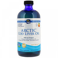 Жир из печени трески Nordic Naturals Arctic Cod Liver Oil 16 fl oz 473 ml Orange Flavor .Хит!